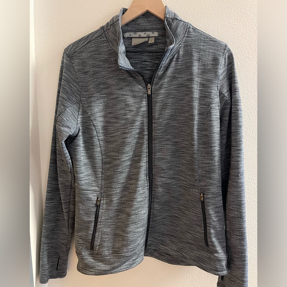 Athleta Gray Zip Up Jacket - Picture 1 of 5